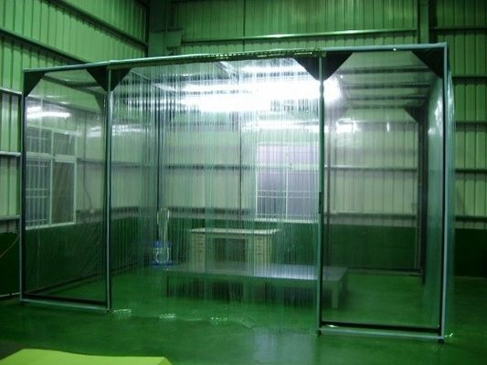 Cabine mobile de laboratoire de la classe 100 de cabine de dépoussiérage avec le rideau en PVC